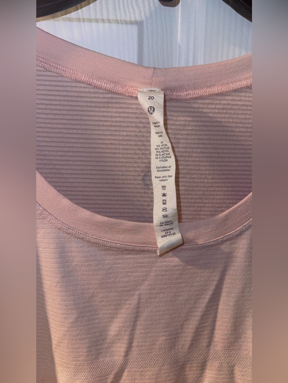 lululemon athletica Light Pink Women's Performance Top
